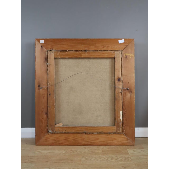 Mid-Century Modern 'Figure by the Window' Swedish Abstract Figurative Oil Painting, Framed For Sale - Image 12 of 12