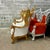Baroque Style King Throne Chair – Off-White Leather Upholstery For Sale - Image 4 of 6