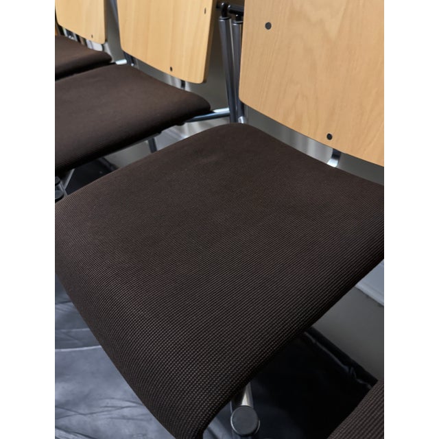 Vintage Kusch+Co Mid Century/Post Modern Stacking Chairs Set of 4 For Sale - Image 12 of 17