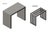 Minimalism Waterfall Coffee Table in Brushed Stainless Steel, 46"x10"x23" (2" Thick) Ponoma For Sale - Image 3 of 3