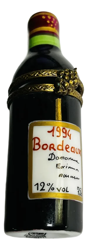 1990s Vintage Limoges France Bordeaux Wine Box
