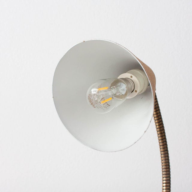 Vintage Beige Table Lamp with Gooseneck, Germany, 1950s For Sale - Image 12 of 18