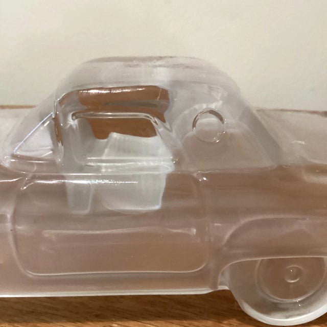 Glass Mid 20th Century Hofbauer Frosted Crystal Glass Ford Thunderbird 1956s For Sale - Image 7 of 12