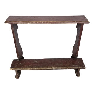 Antique Church Kneeler in Fir For Sale