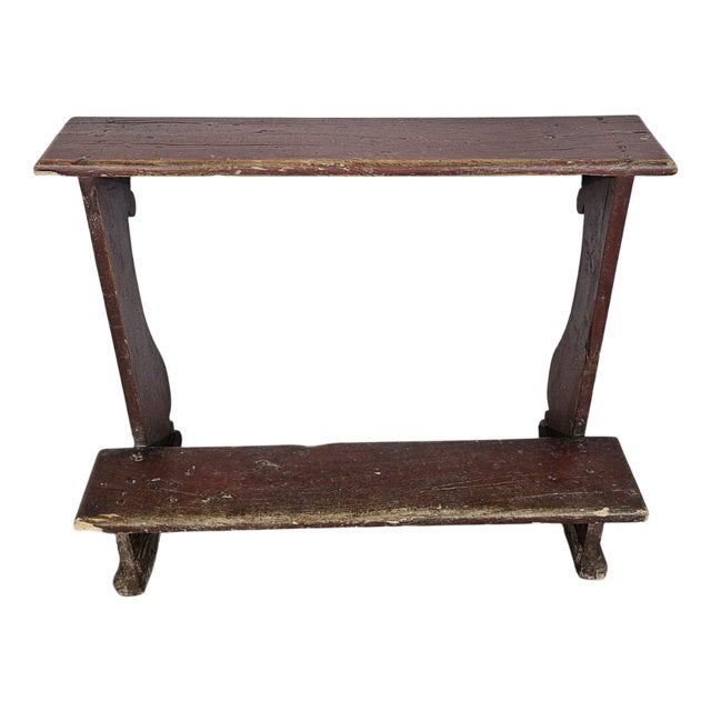 Antique Church Kneeler in Fir For Sale