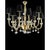 Contemporary transparent Chandelier in Murano Glass with “Rostrato” Cup full of gold leaf inside. Very luxury Chandelier...