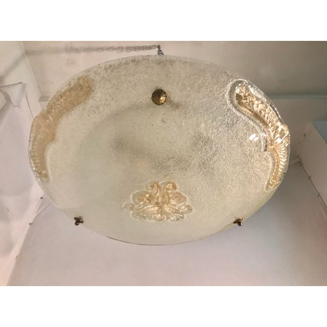 Mid-Century Murano Glass Flush Mount For Sale - Image 4 of 15