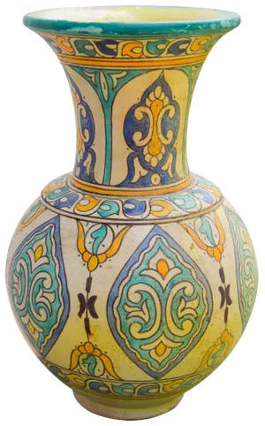 Antique Ceramic Arabesque Vase