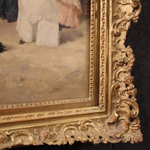 Gallegos, Flamenco Dancer, 1890, Oil on Panel, Framed For Sale - Image 7 of 16