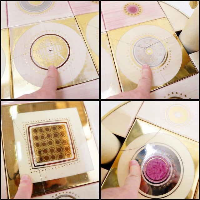 French Pink Ceramic Swivel Coffee Table attributed to Georges Pelletier for Vallauris, 1960s For Sale - Image 15 of 16