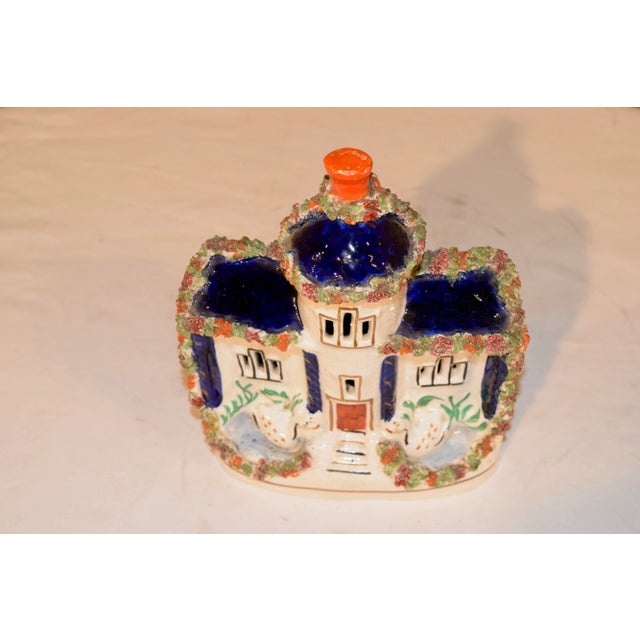 19th C Staffordshire Cottage With Swans For Sale In Greensboro - Image 6 of 7