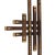 Wood Antique 1900s Large Geometric Decorated Folk Art Wood Picture Frame - Adirondack Eastlake Style W/ Gold Painted Arrow Motif - 24.5" X 23.75" For Sale - Image 7 of 16