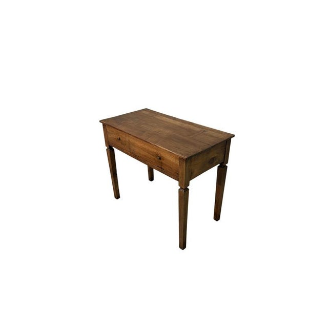 18th Century Walnut Writing Desk with Drawer For Sale - Image 3 of 4