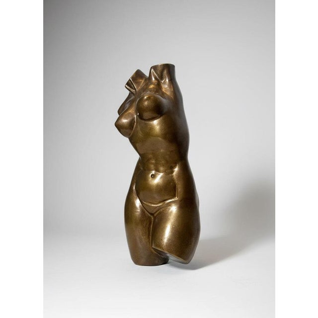 Bronze Female Torso Sculpture For Sale - Image 5 of 5
