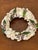 1970s Lovely Raster Purple Violet Flowers Sea Shell Frame Wreath For Sale - Image 5 of 6