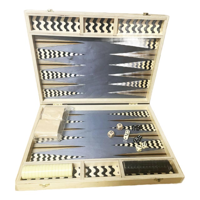 Wolfum “Wavy” Tabletop Backgammon Set For Sale