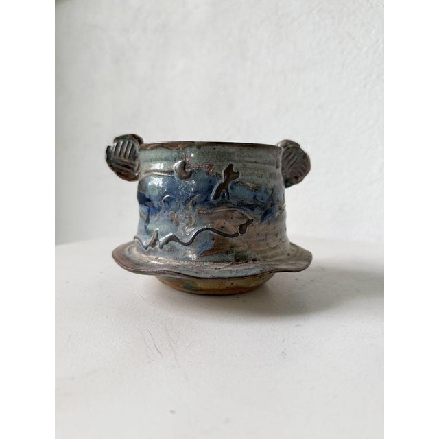 Ceramic Bowl with Handles Yvon Gauchot, 1960s For Sale - Image 3 of 18