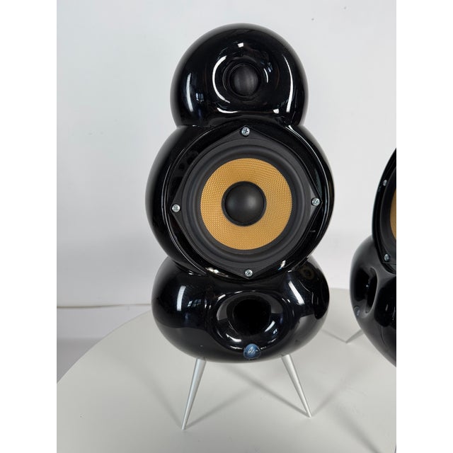 Plastic Scandyna Minipod + Micropod Designer Speakers from Simon Ghahary, Denmark, 2000s, Set of 4 For Sale - Image 7 of 10