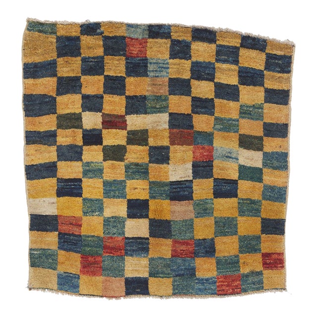 Vintage Persian Gabbeh Rug, 03'00 X 03'01 For Sale