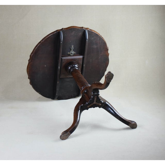 Tripod Table in Solid Cuban Mahogany, United Kingdom, 1750s For Sale - Image 5 of 11