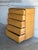 Brown Heywood Wakefield Maple Tallboy Wooden Dresser Highboy Chest of Drawers Vintage 1950s For Sale - Image 8 of 10