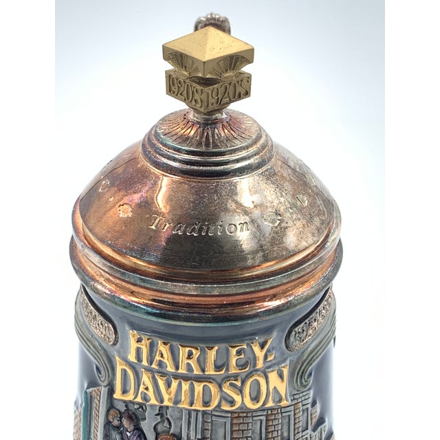 Roaring Into the Twenties Harley Davidson Beer Stein For Sale - Image 9 of 10