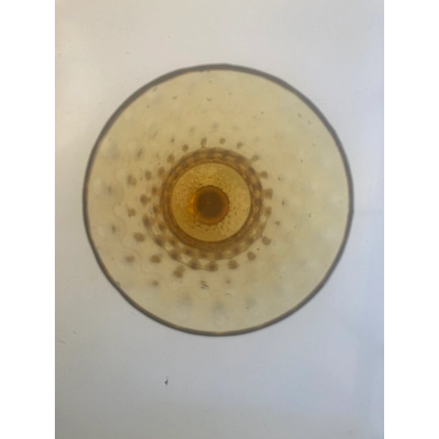 Midcentury Amber Glass Vase For Sale - Image 4 of 6