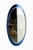 Mid-Century Modern Oval Blue Wall Mirror by Metalvetro Galvorame, Italy, 1970s For Sale - Image 10 of 14