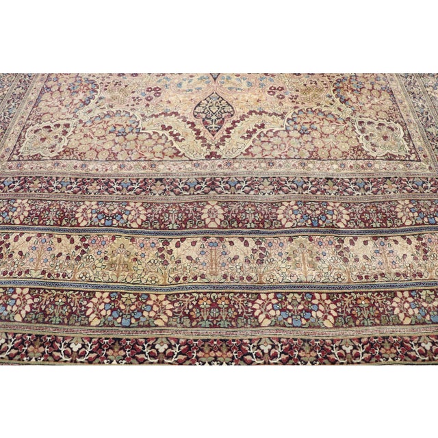 Antique Persian Kermanshah Rug - 10'03 X 13'00 For Sale - Image 4 of 10