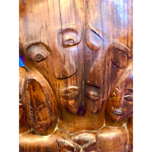 Miriam Sommerburg, Carved Wood German Expressionist Sculpture Jewish Woman Refugee Artist Judaica, c.1950s For Sale - Image 11 of 13