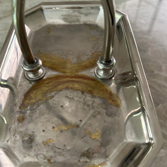 Metal European Oil&Vinegar Caddie For Sale - Image 7 of 8