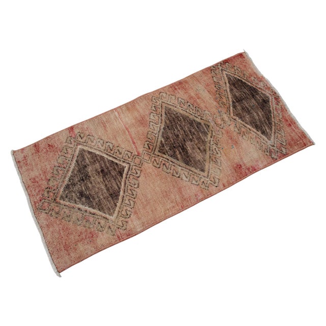 1970s 1970s Vintage Hand Knotted Small Rug For Sale - Image 5 of 15