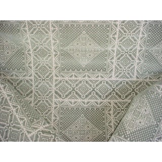 Ralph Lauren LFY68649F Montelena Sage Ikat Kilim Velvet Upholstery Fabric - 1-1/2 Yards For Sale