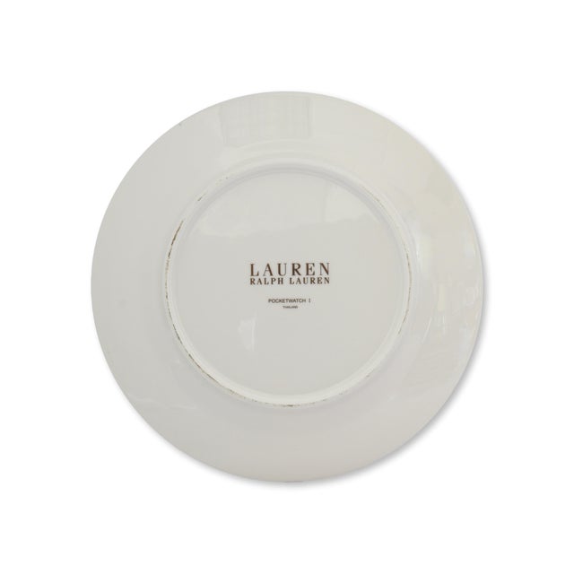 Contemporary Ralph Lauren Pocketwatch Dinner Plates For Sale - Image 3 of 4