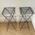 Black Mid-Century Modern Metal 3-Tiered Plant Stands, Pair (2) For Sale - Image 8 of 12