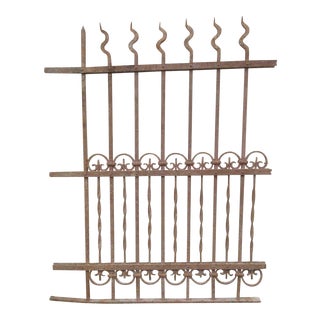 Antique Victorian Iron Architectural Salvage Door For Sale