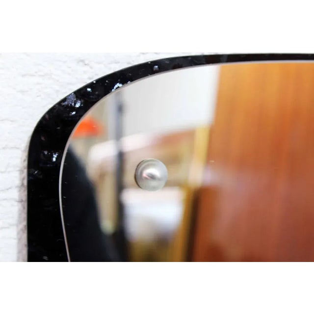 Mid-Century Glass Freeform Mirror For Sale - Image 10 of 11