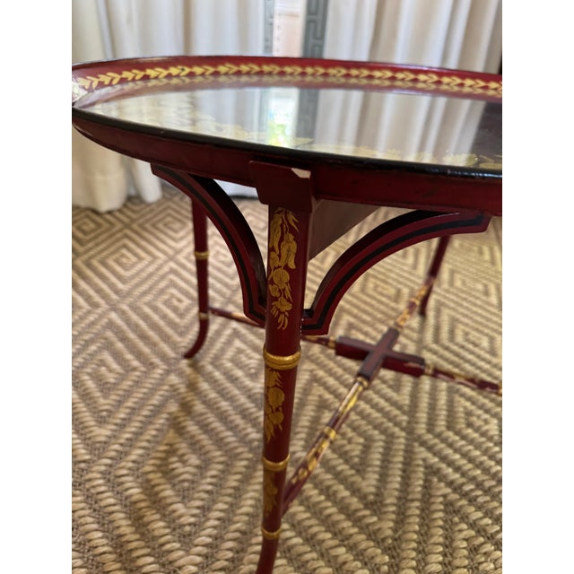 Circa 1820 Oval Tole Table For Sale - Image 9 of 16