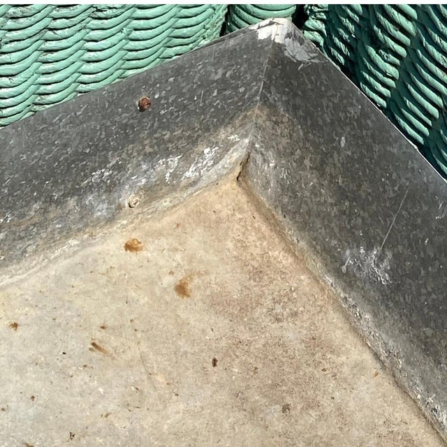 1930s Attributed to Heywood Wakefield Wicker Planter Box For Sale - Image 10 of 10