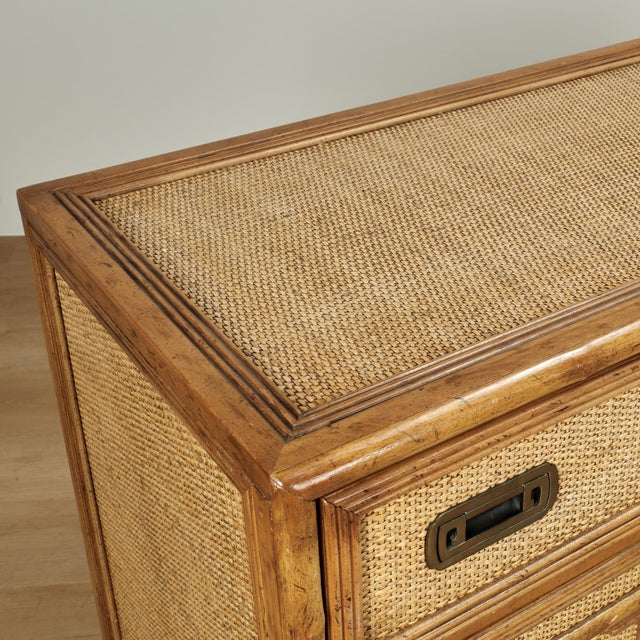 Vintage Asian Modern Credenza or Buffet by Drexel For Sale In West Palm - Image 6 of 15