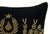 Contemporary Black Bee Embroidered Velvet Throw Pillow Cover, 12 X 20 For Sale - Image 3 of 5