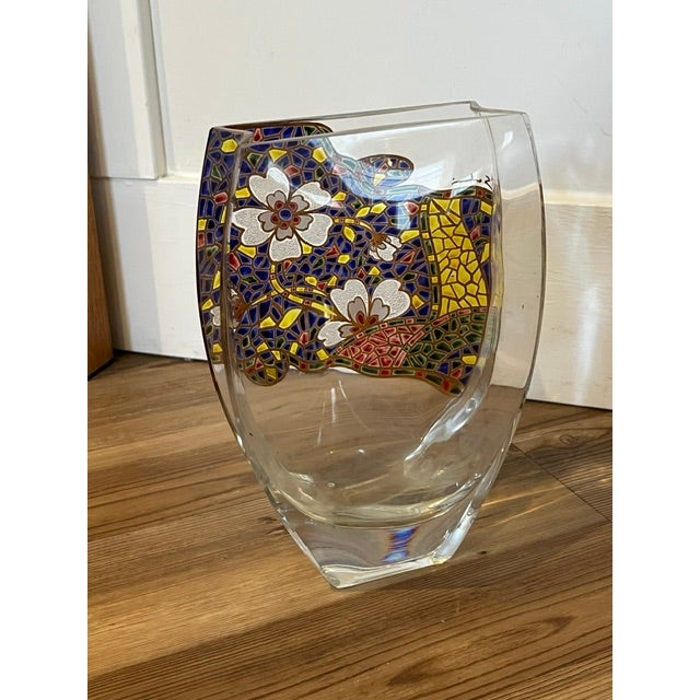 Vintage Mosaic Vase Signed For Sale In New York - Image 6 of 15