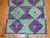 Mid 20th Century Vintage Zabihi Collection Purple Green Turkish Shag Rug - 3'8" x 4'5" For Sale - Image 5 of 6