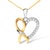 This heart pendant necklace is an ode to love and luxury. Crafted from 10K yellow gold plated .925 sterling silver, it...