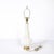 Pair of Mid-Century Modern Hand-Blown Murano Fluted Off White Glass Table Lamps For Sale - Image 14 of 16