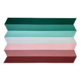 Image of Natasha Mistry Acrylic Origami Painting" Dark-Teal to Claret" For Sale