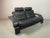 Mid-Century Modern Kroken 2-Seater Sofa in Black Leather by Åke Fribytter for Nelo Möbel, Sweden, 1970s For Sale - Image 3 of 15