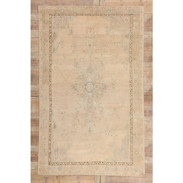 Vintage Turkish Oushak Rug, 06'00 X 09'06 For Sale - Image 10 of 10