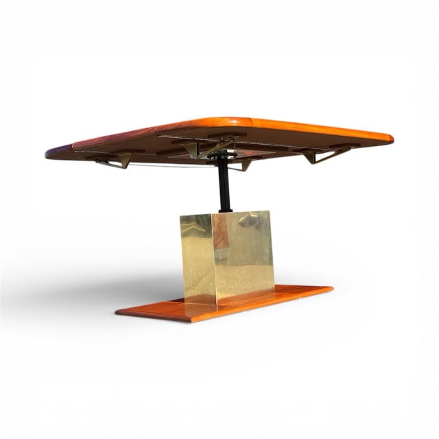 Mid-Century Modern Pedestal Dining / Cocktail Table, West Germany For Sale - Image 4 of 12