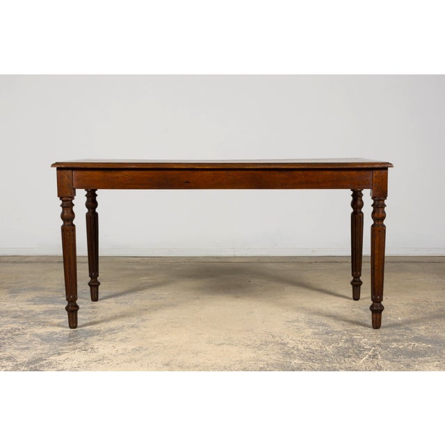 Late 19th Century French Louis XVI Style Oak Writing Table For Sale - Image 17 of 17
